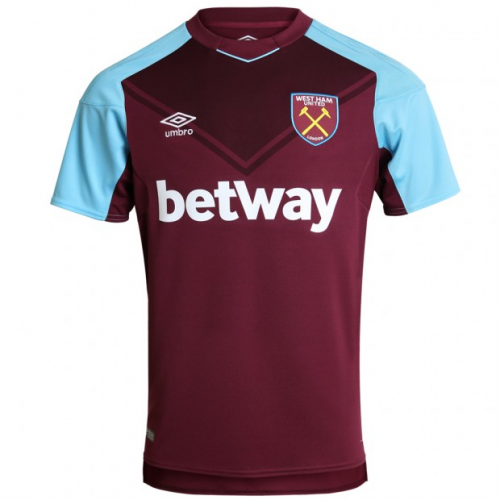 2017-18 West Ham United Home Soccer Jersey Shirt